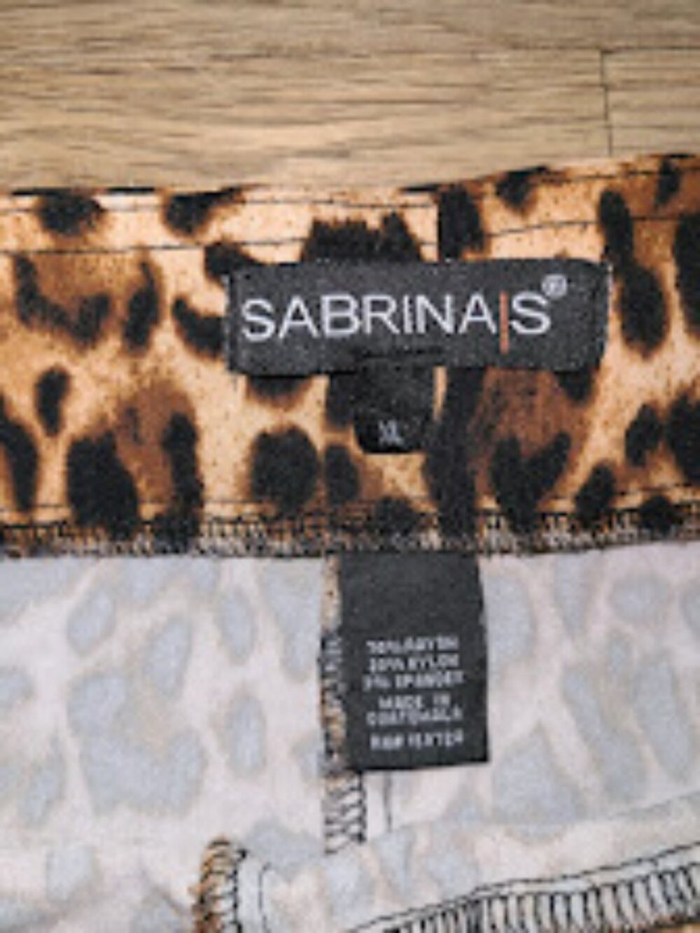 Sabrina/S Rockabilly Leopard Capri Pants, Size XL - Picture 3 of 3